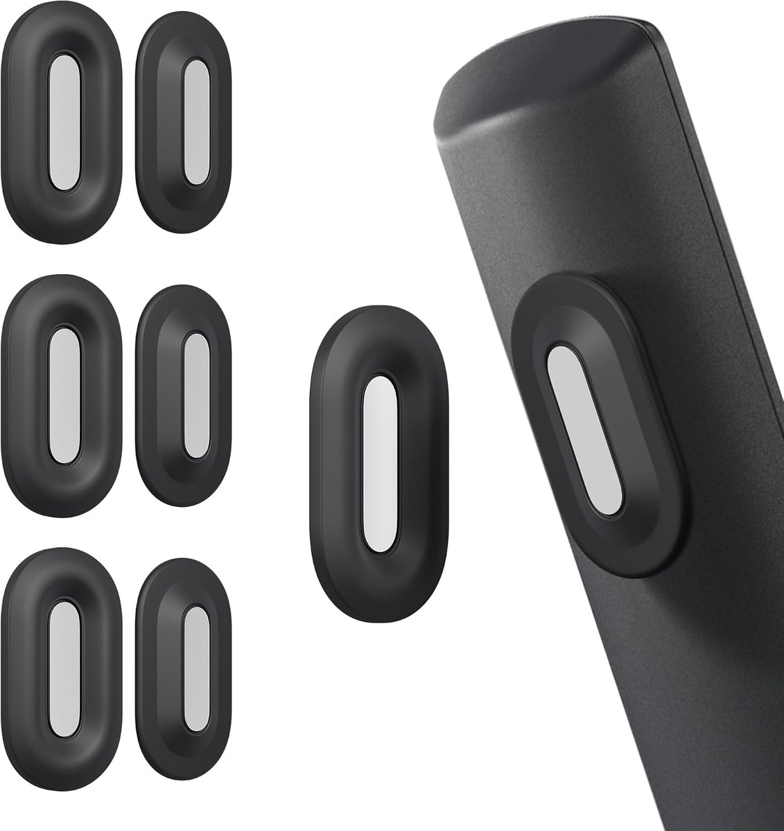 Afstandsbediening met dubbele magneet, 3 stuks (zwart)
