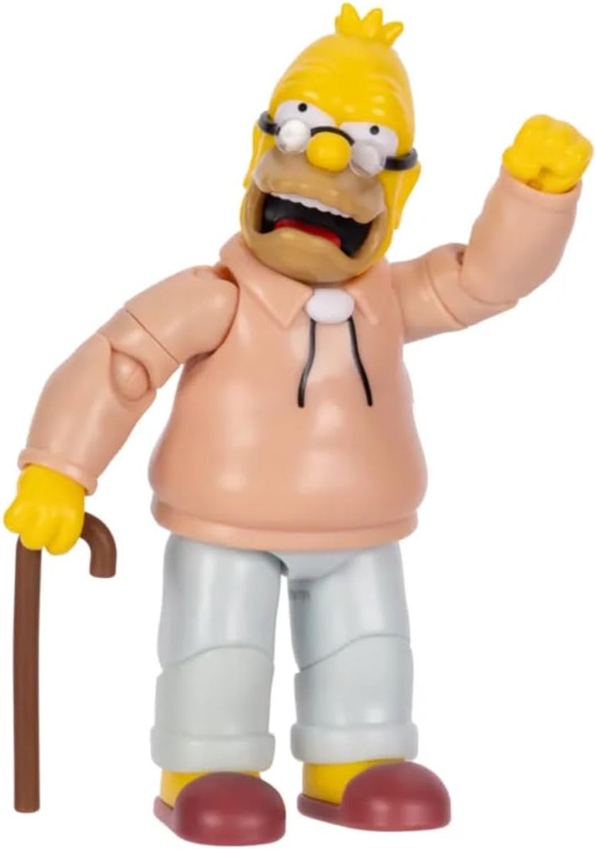 Simpsons 5-inch Grampa Simpson met stok