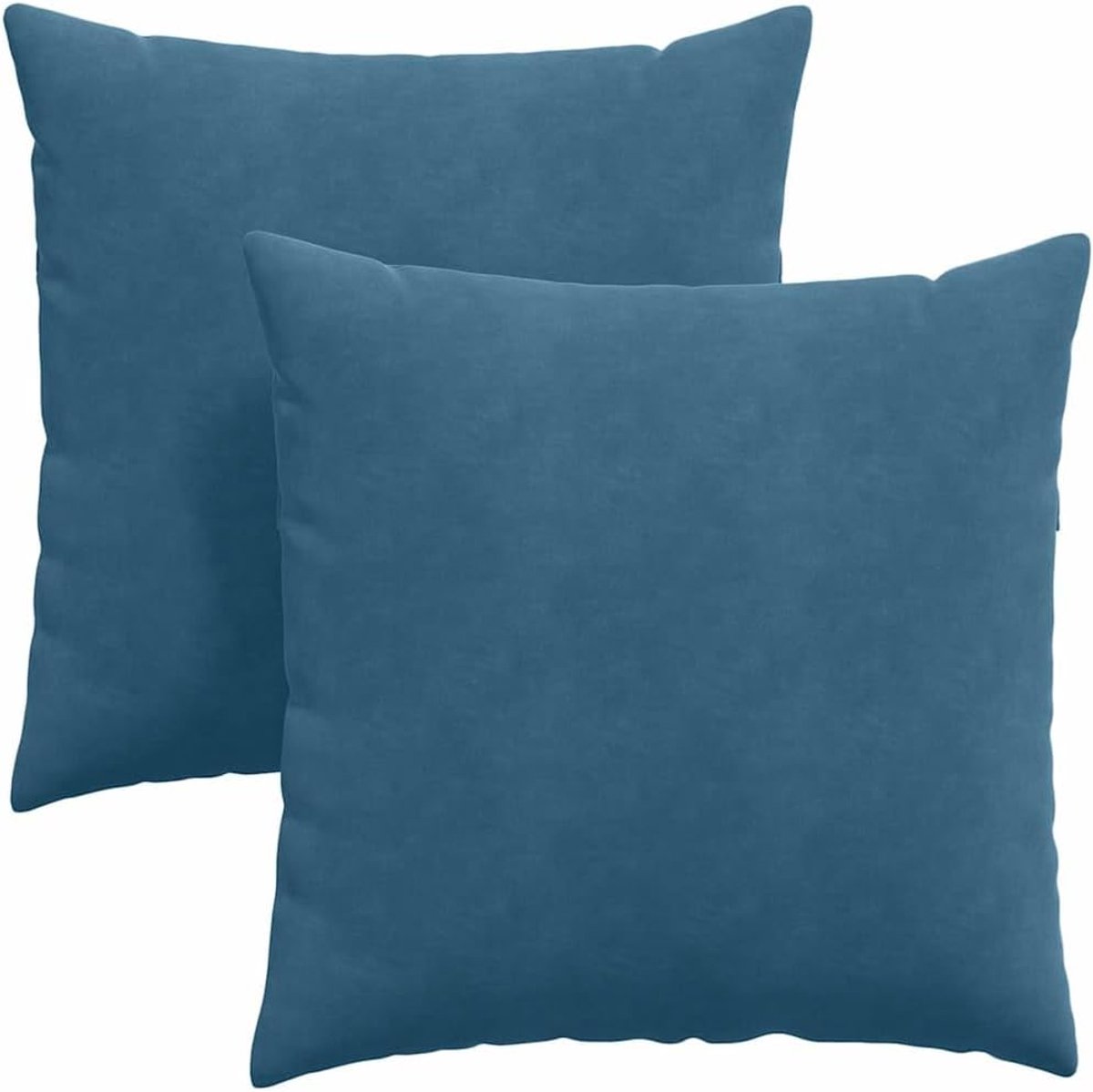 2 stuks, blauw, 60 x 60 cm, corduroy met ritssluiting en polyestervulling, moderne corduroy kussenset voor woonkamer, slaapkamer of kantoor