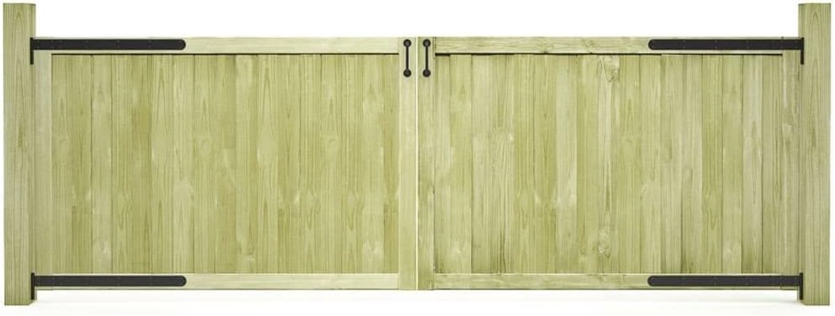 2 stuks, 300 x 100 cm, grenenhout