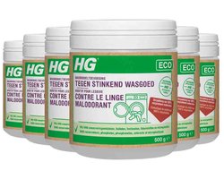 HG - Eco Wasmiddeltoevoeging tegen Stinkend Wasgoed - 6 x 500 gr - Voordeelverpakking