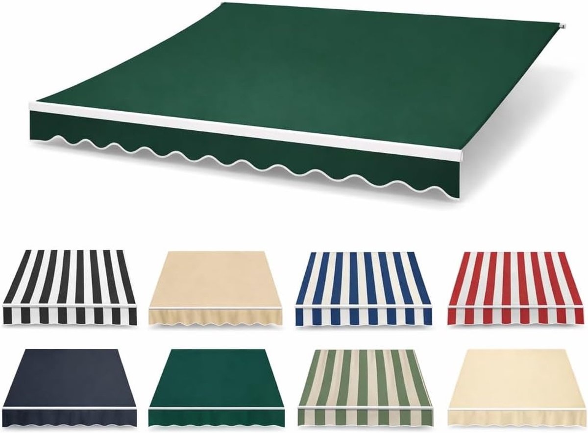 Waterafstotend zonneschermdoek voor balkon, terras en tuin 500 x 350 cm