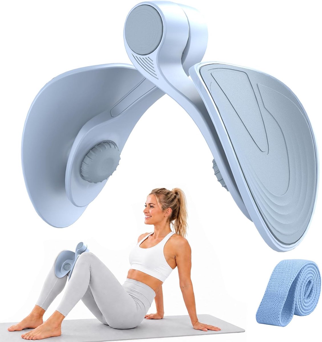 Trainingsapparaat 16/22 kg voor Vrouwen en Mannen, Kegel- en Binnenbendijtrainer, Thuisapparaat voor Herstel na Bevalling met Weerstandsband