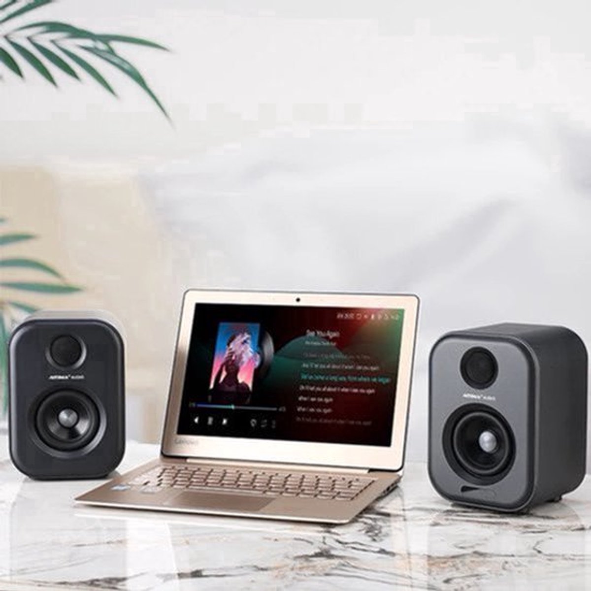 Aiyima - S400 - Luidspreker - Luidsprekerkabels - Speaker - Speakers voor PC - 80W - 45Hz-20KHz - 4-8 Ohm - Zwart