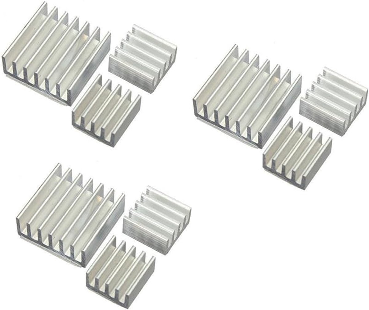 3 STKS Aluminium Heatsink Koeler voor Raspberry Pi 3 Model B/Pi 2 Model B/Pi B