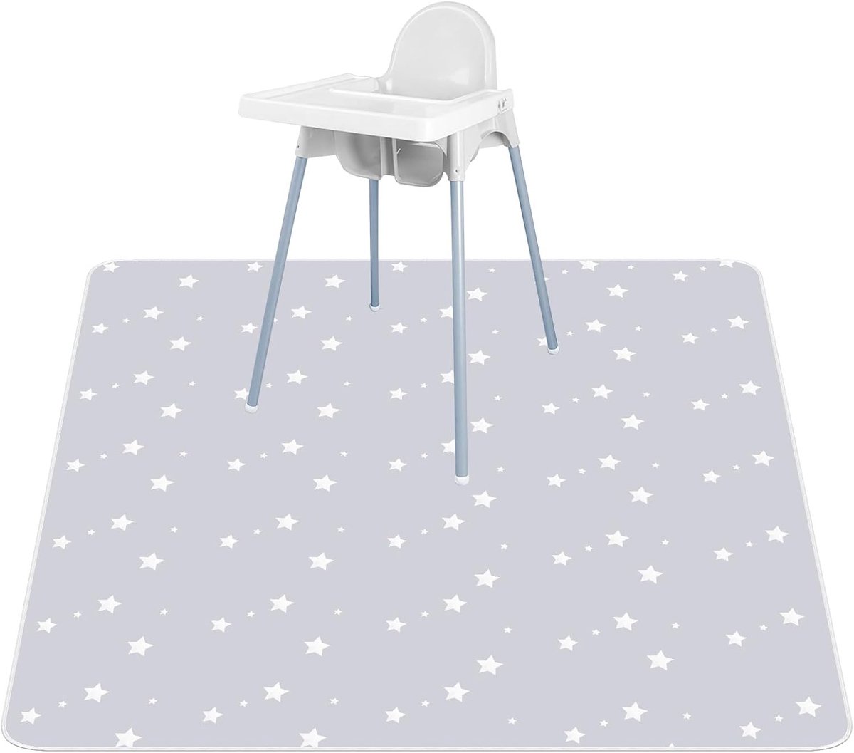 Kindermat 135 x 135 cm, Spelmat voor Kinderen, Waterdicht en Vuilafstotend, Draagbaar en Wasbaar, Sterren Design