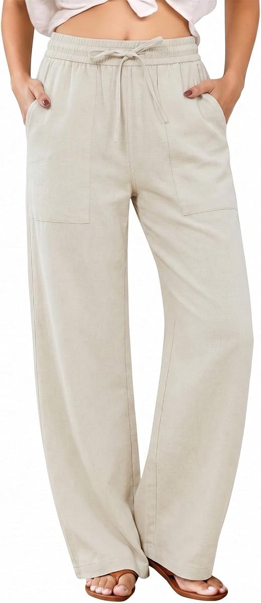 broek dames lichte zomerbroek vrije tijd mousseline broek dames