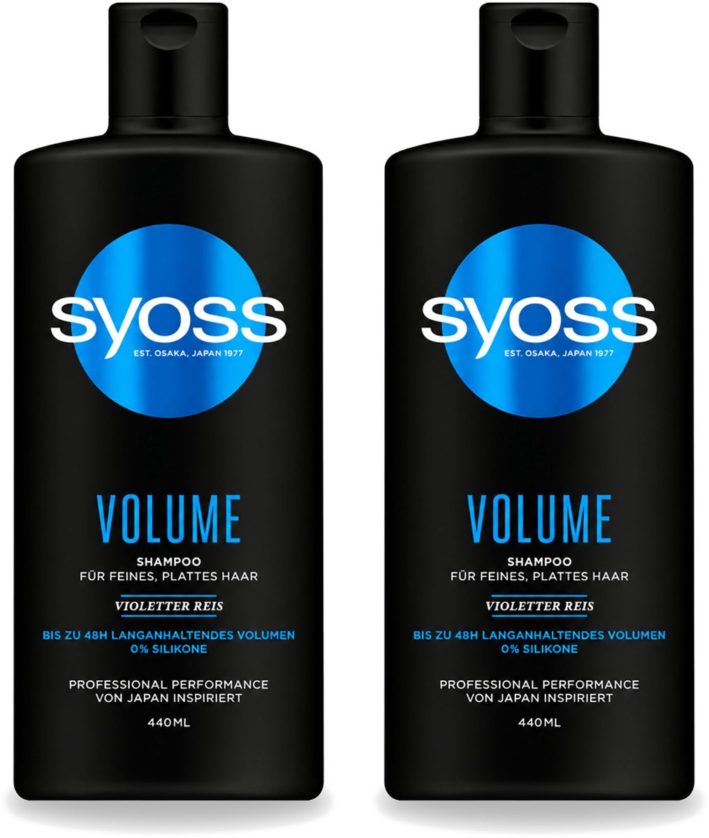 2 x Syoss – Shampoo – Volume – 440 ml - Voordeelverpakking - 2 stuks