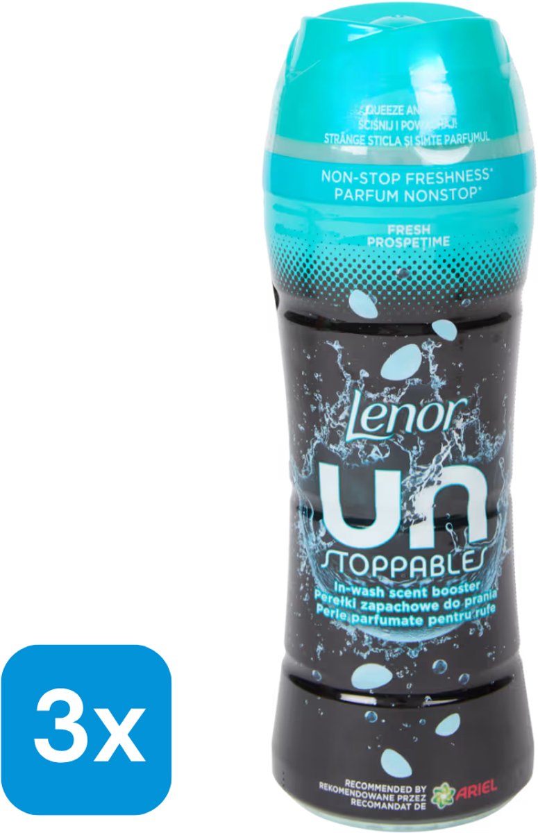 3x 270 gram Lenor Unstoppables Fresh