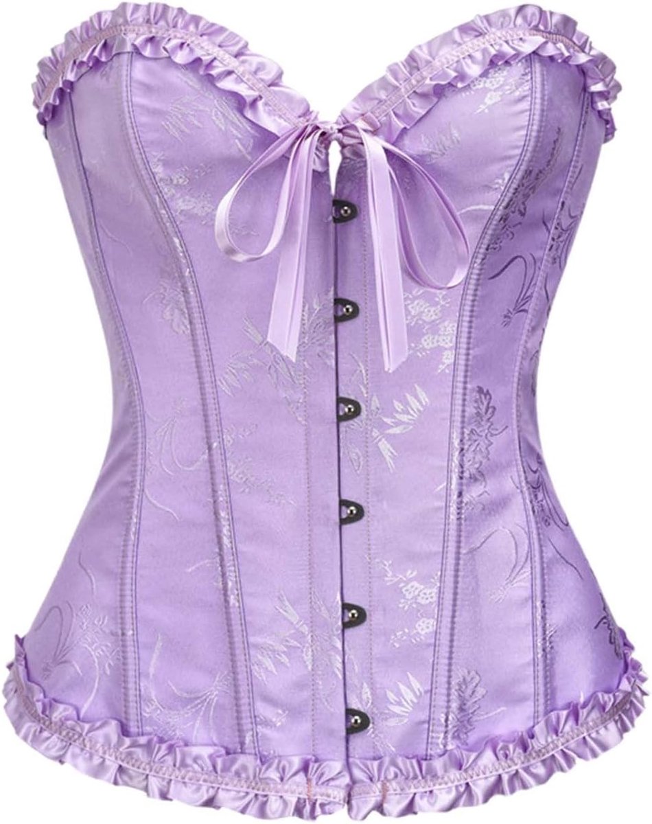 Taillevormer-korset-shapewear met beugels voor elegante vormgevende ondersteuning, ideaal voor dagelijks gebruik, speciale gelegenheden, hoogwaardige kant, verstelbare haaksluiting, naadloze pasvorm