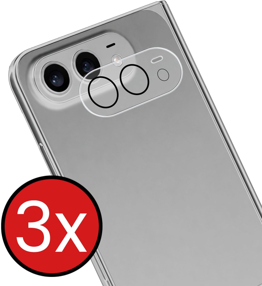 Camera Lens Protector - 3 Stuks - Geschikt voor Apple iPhone Duo - Camera Screenprotector - Beschermglas - Gehard Glas - Tempered Glass - Screen Protector