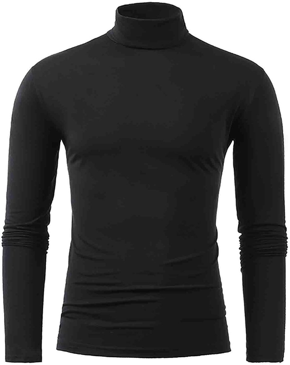 2026 Mannelijke Winter Warm Opstaande Kraag Mode Thermisch Ondergoed Mannen Basic T-Shirt Blouse Trui Lange Mouwen