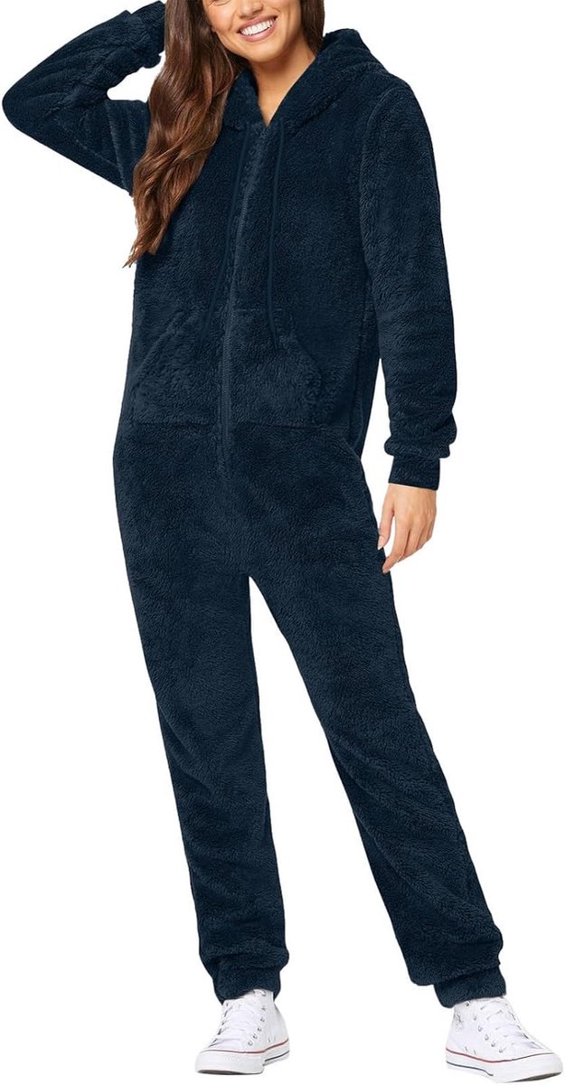 Pyjama voor dames, katoen, pyjama voor dames, winter, warm, pluizig,