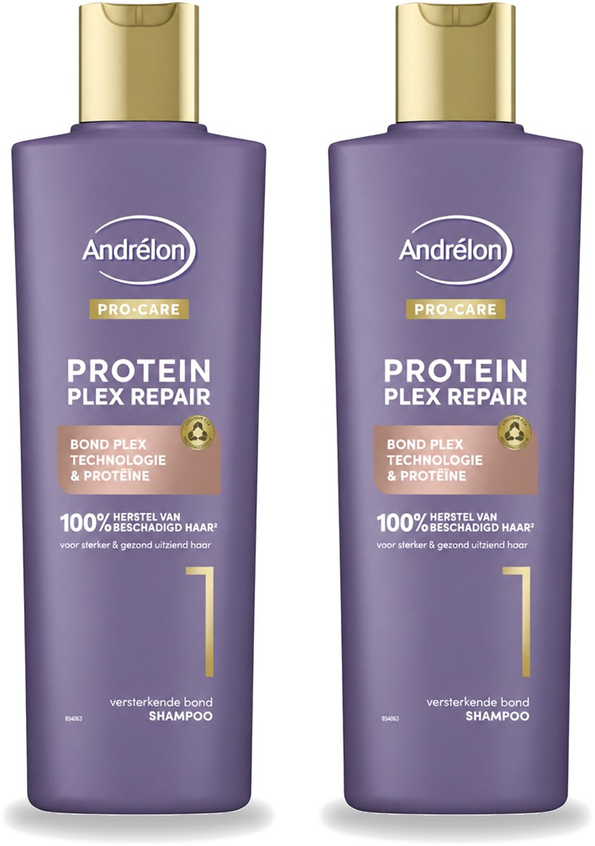 2 x Andrélon – Shampoo – Pro Care Protein Plex Repair – 250 ml - Bulkverpakking - 2 stuks