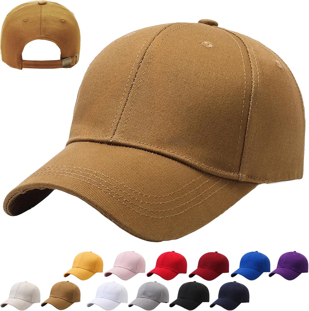 Sport Baseballpetten, One Size, Golfpet, Premium Katoenen Pet voor Heren, Golfpet Motor Trucker Pet, Heren en Dames