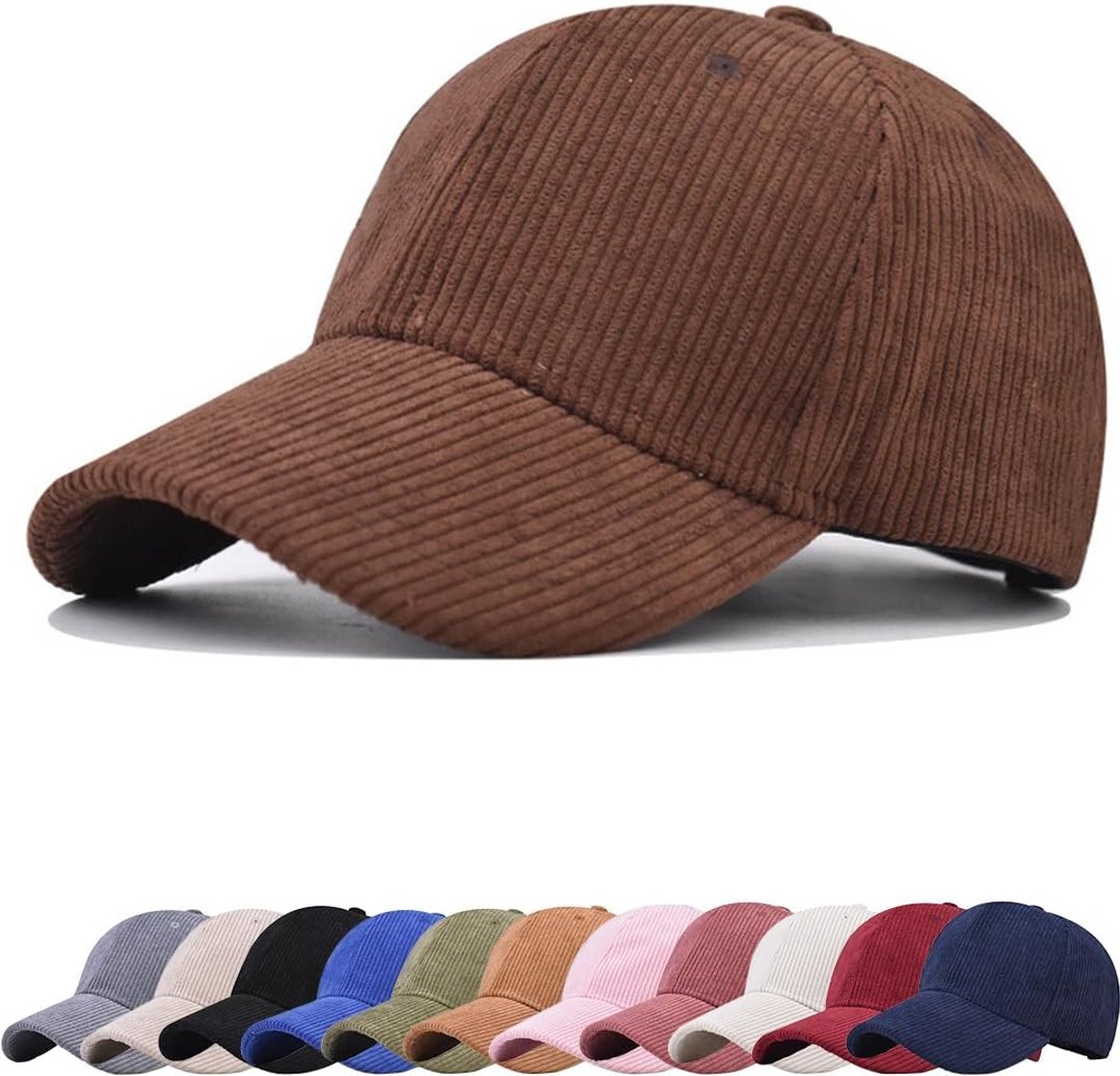 Klassieke baseballpet, wintermuts voor dames, corduroy, hoogwaardige vintage corduroy, verstelbare pet, schildpet, outdoor, uv-bescherming, pet
