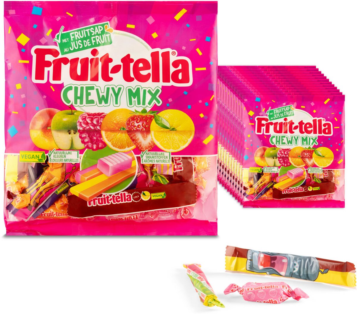 Fruittella Chewy Party Mix - Snoep - Vegan - 12x300gr