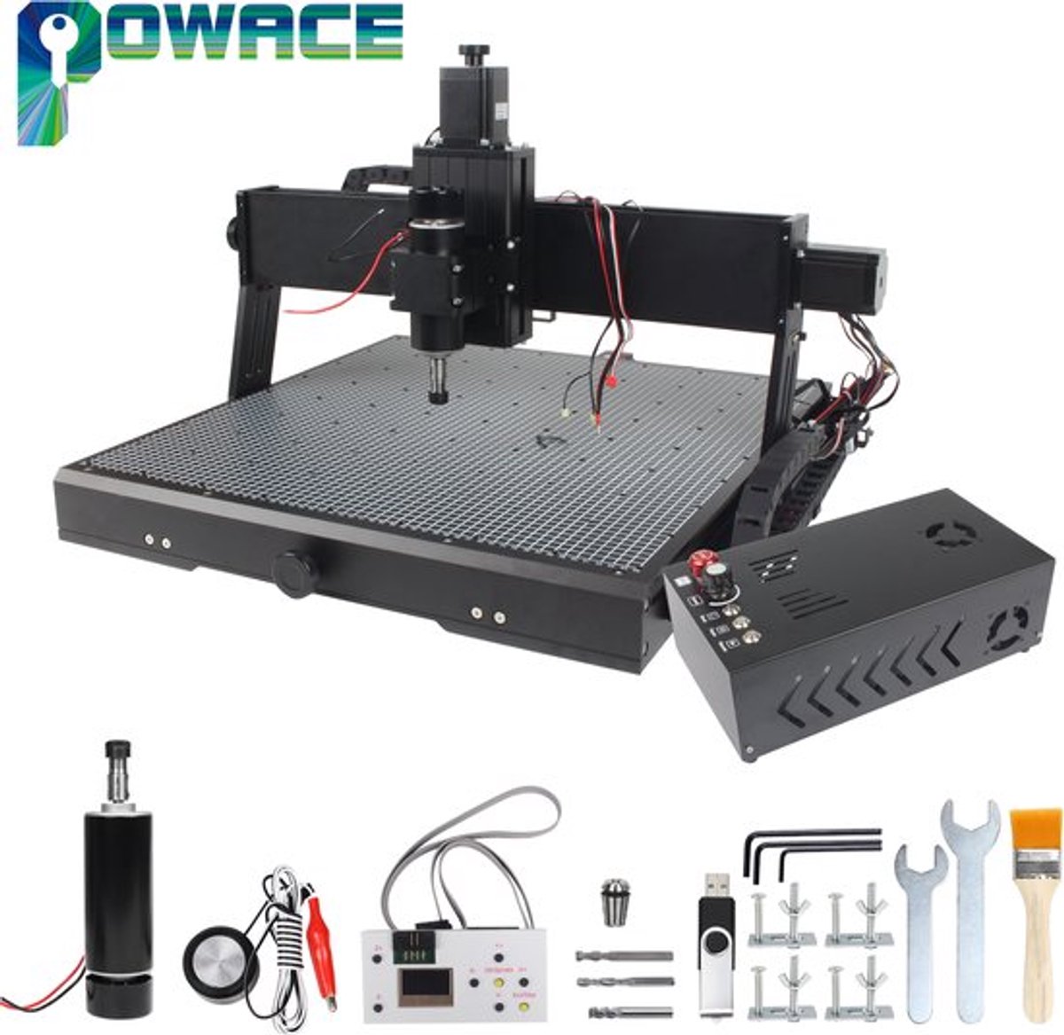 CNC Router Touch Controller - 40W Laser Gravure - 500W Vermogen - 450x400x90 mm Werkgebied - Metaal En Houtbewerking - Laser Cutter