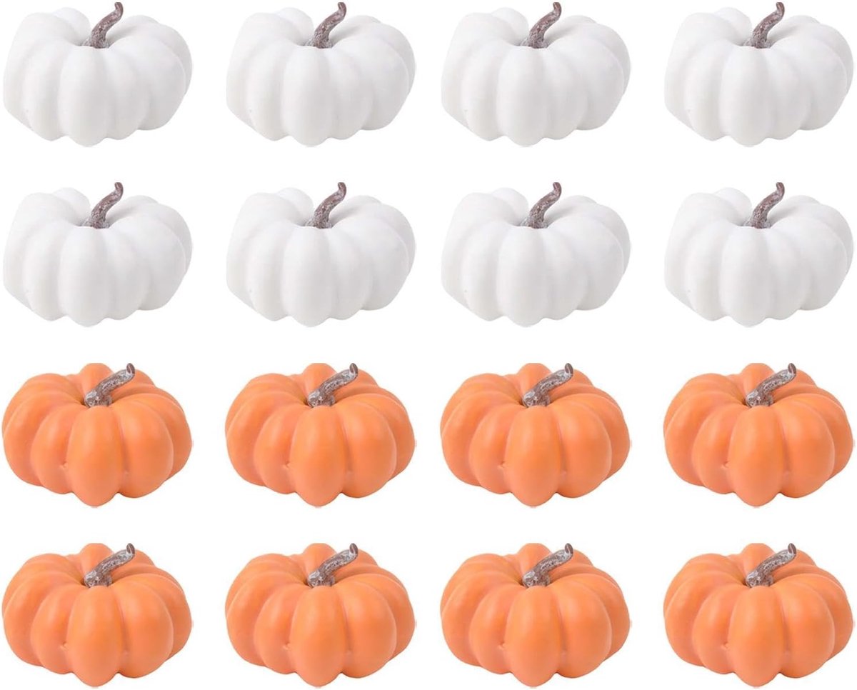 Decoratie Mini Halloween Realistische Tafelstukken, 16 stuks
