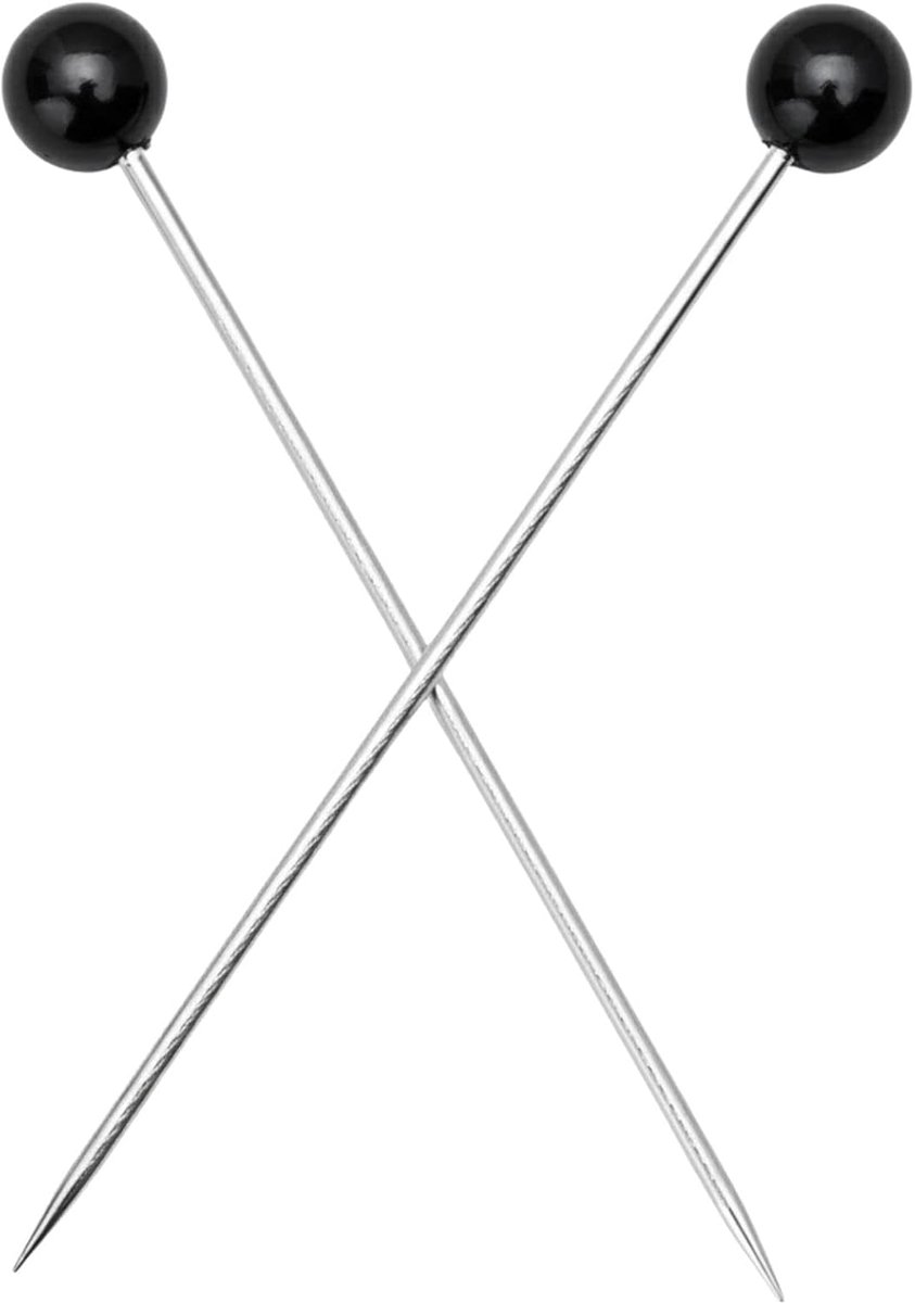 100 stuks dressmaking geparelde hoofdspelden, 38 mm scherpe, herbruikbare quiltspelden voor maatwerk, hijab en stof, zwart, goud, zilver, roségoud