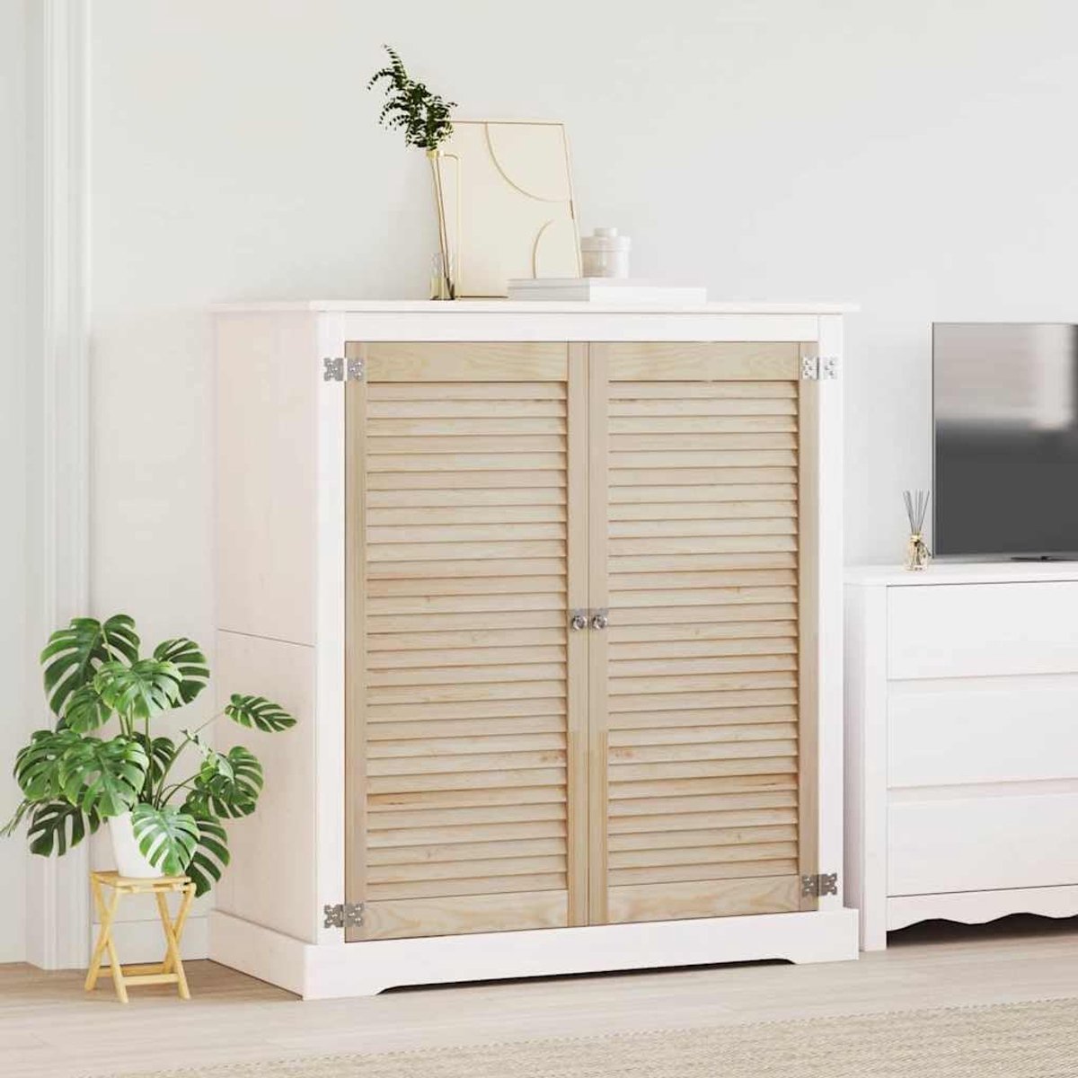 2 st. grenen deur - 49,5 x 2,1 x 110 cm bruin