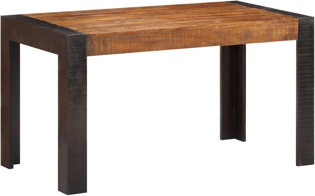 Eettafel industriële stijl vintage keukentafel eetkamertafel tafel eetkamer keuken ruw mangohout massief 140x70x76cm