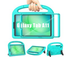 hoes voor Samsung Galaxy Tab A11 8,7 inch 2025/Galaxy Tab A9 8,7 inch 2023 met schermbeschermer, Patamiyar stootvast Samsung A11/A9 tablethoes met greep en standaard voor Galaxy A11/A9 tablet