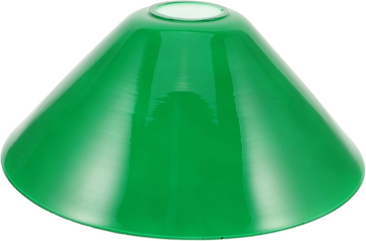 Glazen lampenkap, groen, vintage, vervangend glas voor bankerlamp, tafellamp, hittebestendig, decoratieve glazen kap voor pendels wandlampen
