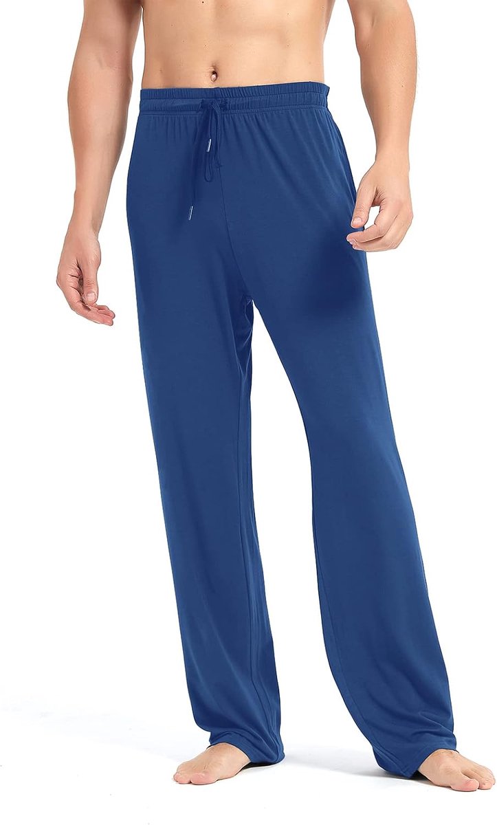 81/86/91/96 lange binnenlengte voor heren, lange extra lange pyjamabroek, lounge-jogger, yogabroek, slaapkleding met zakken voor mannen