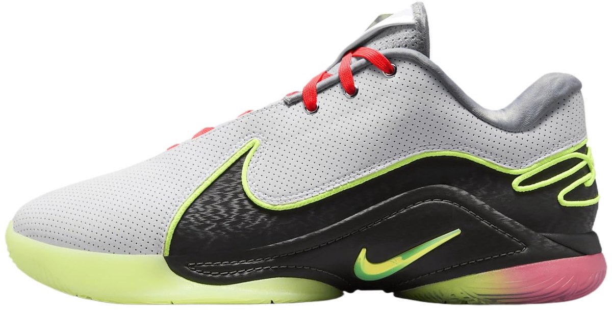 Nike Lebron XXII Tunnel Vision Basketbalschoen /Volt Glow/Medium Ash/Hot Lava EU Wit