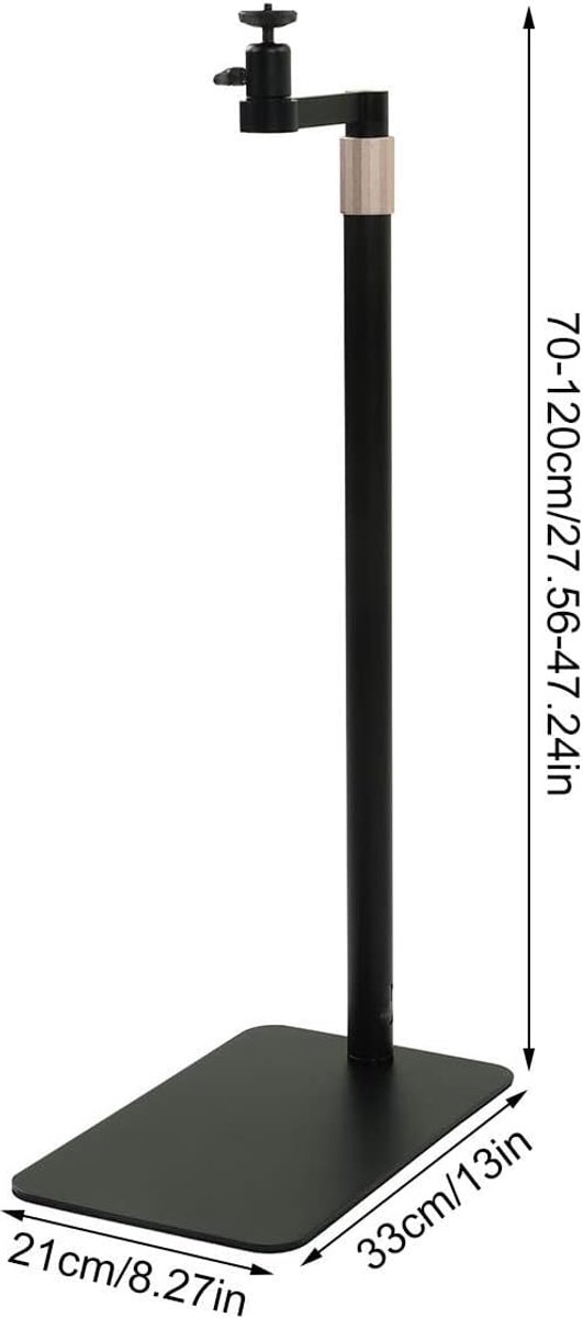 Vloerstandaard, Universeel Projector Mount Statief, In Hoogte Verstelbaar, Hide Against Wall Mount Bracket Plank met Heavy Duty Basefor Camera Gimbal Mobiele Telefoon — afbeelding 3