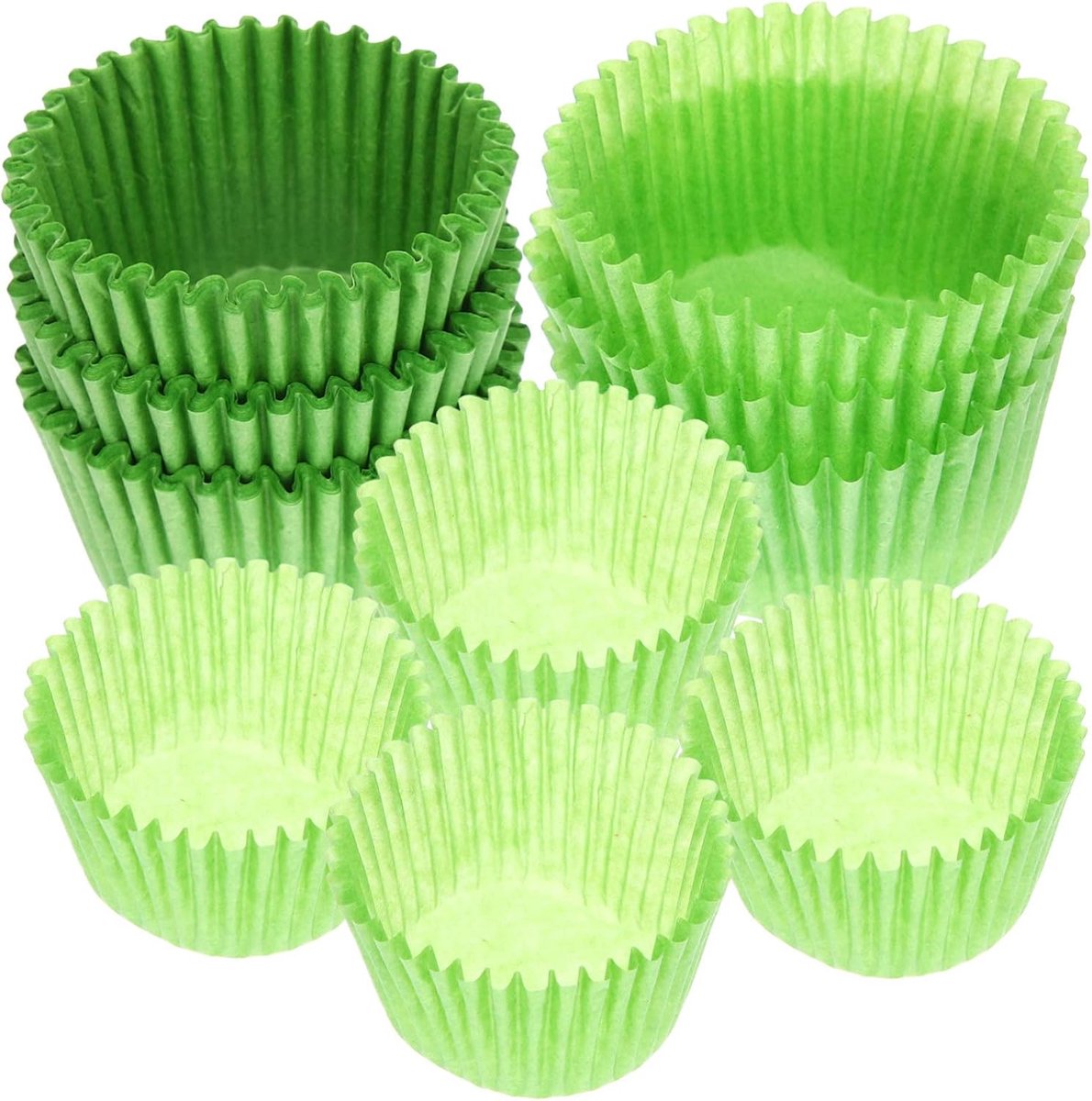 1000stuks Grote Groene Cupcake Liners Voor Patrick's Day Duurzaam Vetvrij Materiaal Voor Feestjes Bruiloften Babyshowers Voor Snoep Brownies Meer