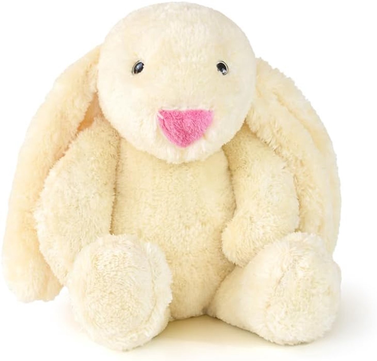 Haas, super zacht en wollig, knuffeldier, cadeau voor kinderen en baby's, crème