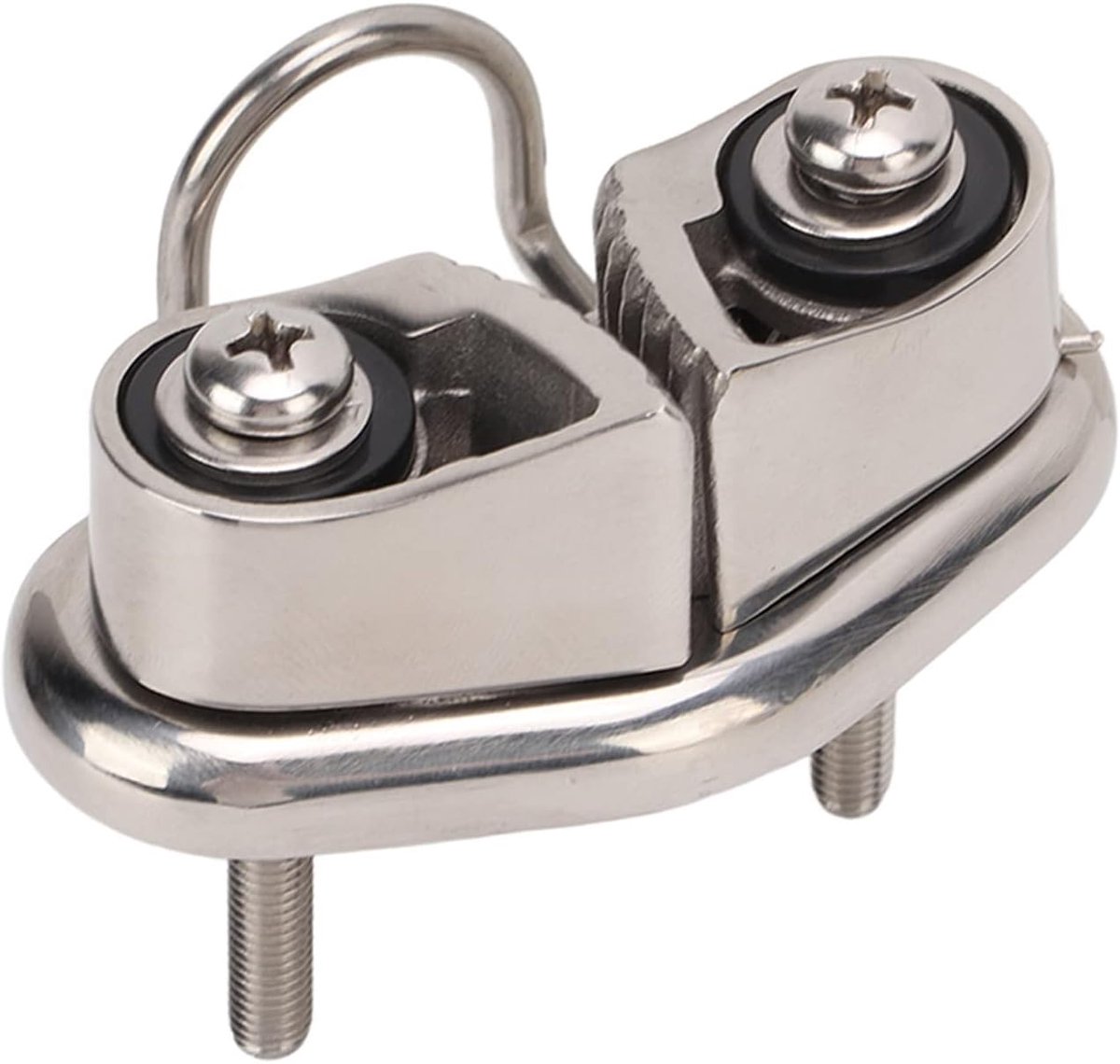 Cleat, Boat Cam Cleat mit Draht Leading Ring Pilates-Ausrüstung für Segelboote 316 Edelstahl Spiegelpolierter Ersatz für 10 Mm Seil