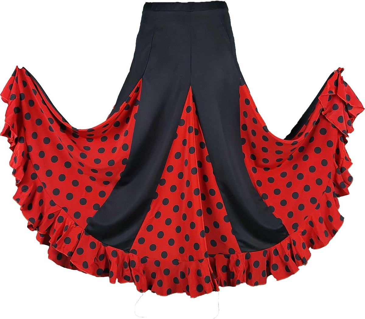 Rode Flamenco Dansrok met Stippen