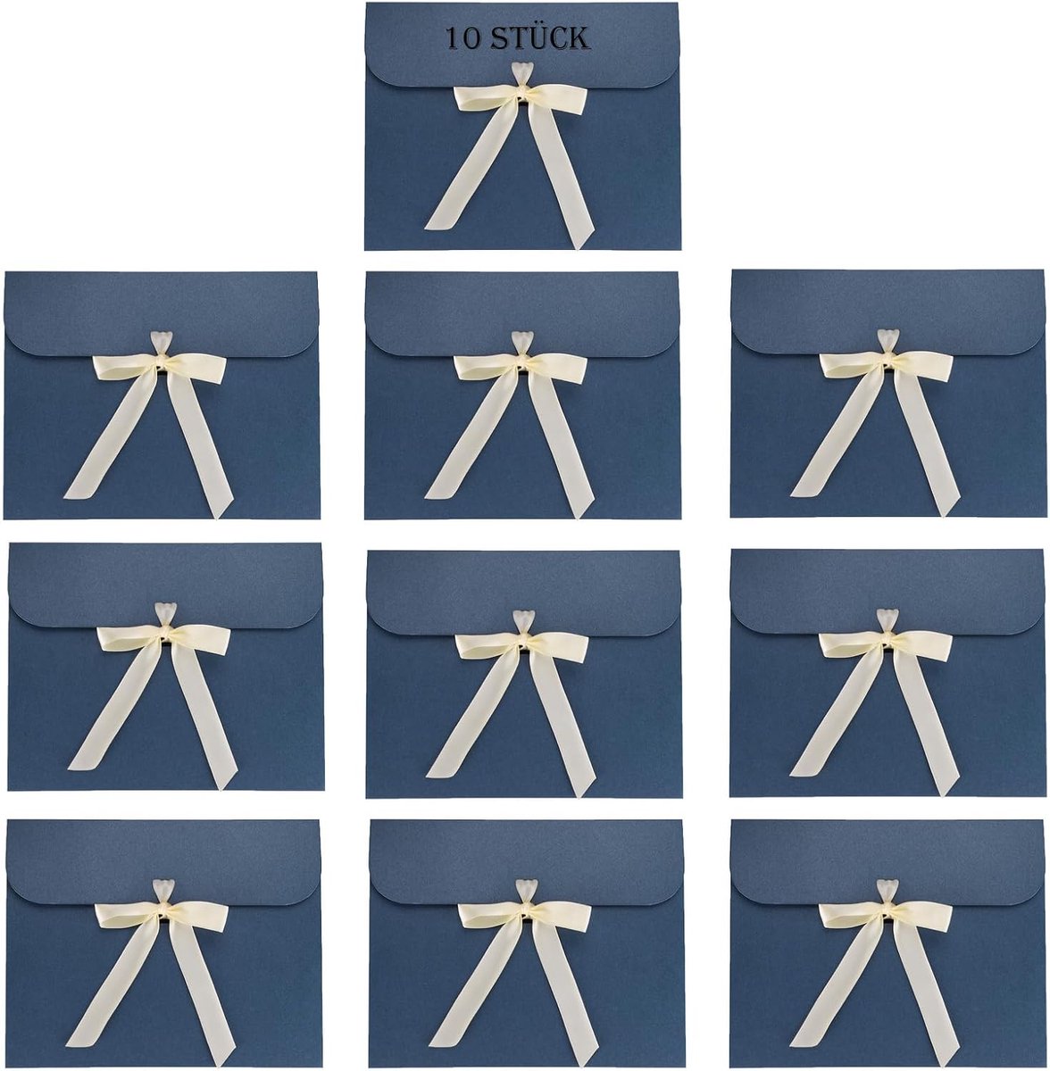 10 stuks cadeaukaart, elegante envelop, verpakkingsdoos met strik, uitnodigingskaart, parelglanspapier, kleine enveloppen, kraftpapier, cadeauenveloppen, vergrote geschenkdoos, zijdedoek, cadeau