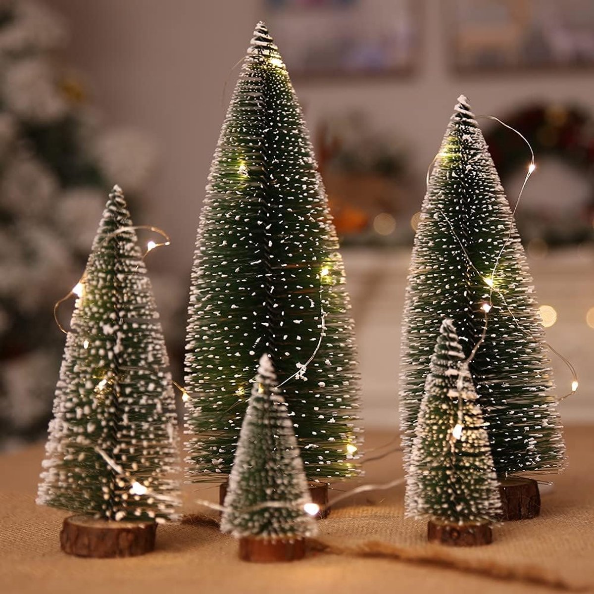 Kunstkerstboom 1 stks Kerstdecoratie Xmas Tree Decor Small Cedar Pine for Home Party Nieuwjaar 2022 Navidad Festival Ornamenten Diy Kindercadeau (Christmas Tree Height : 25cm)