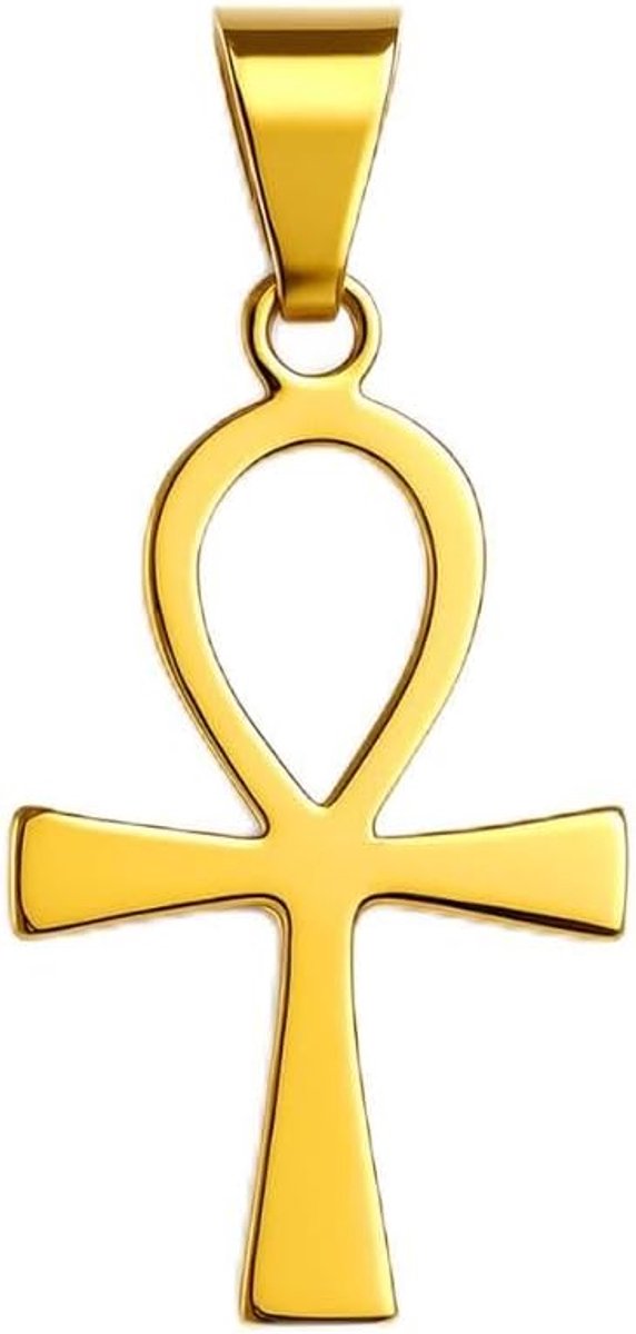 Ankh Kruis Hanger - Egyptisch symbool van leven en energie - Gemengde spirituele sieraden - Roestvrij staal