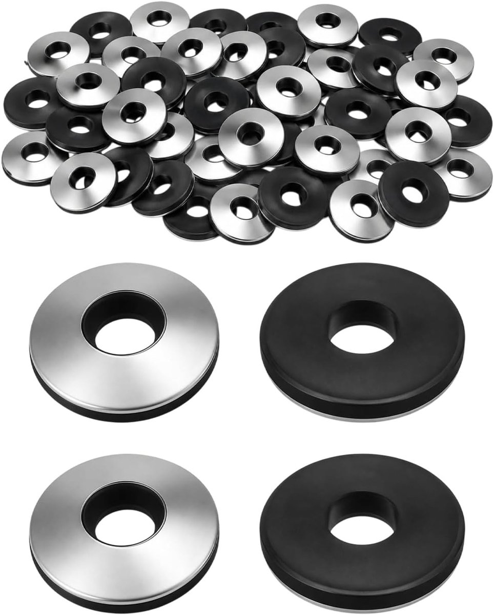 30 stuks afdichtringen EPDM M8 x 22 mm, sluitringen voor schroeven met neopreen afdichting, roestvrij staal, rubber, neopreen sluitring, breed, voor bouw, industrie, machines