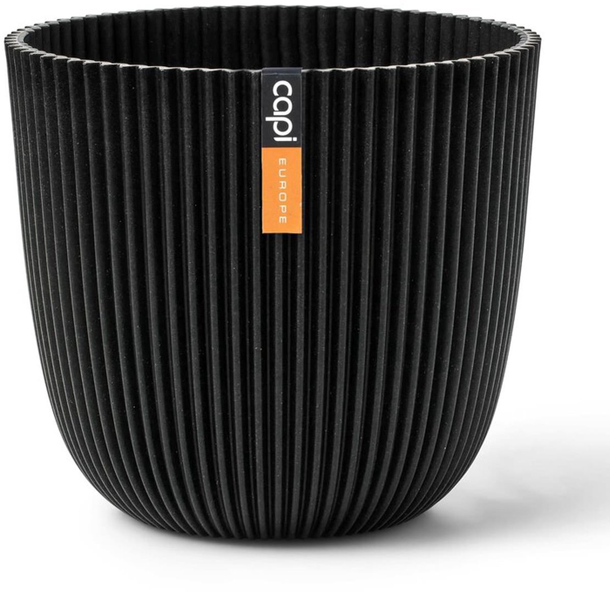 Capi Europe Bowl Pot Groove Made With - 25x23 - Black Textile