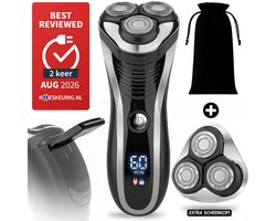 2-in-1 Scheerapparaat Mannen met Trimmer S1111 + Extra Scheerkop - Sansbeaute® - Nat & Droog – Precisietrimmer - Elektrisch - Electric Shaver - Waterproof