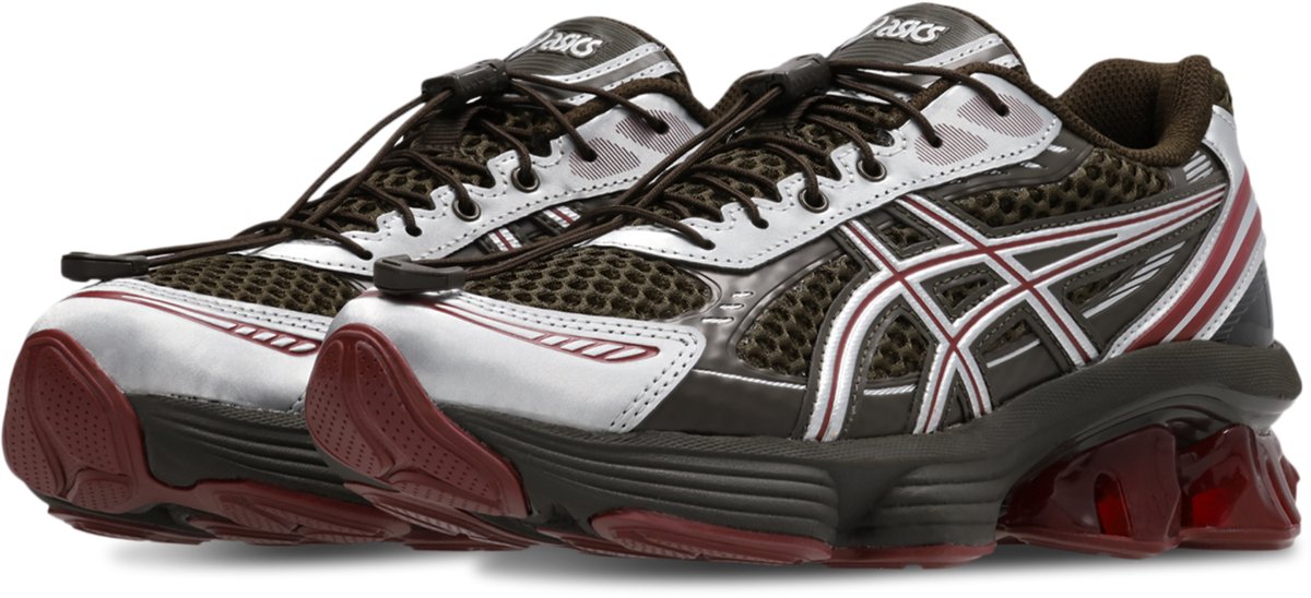ASICS Gel-Kinetic Fluent – Coffee/Oxblood Donkerbruin SportStyle Lifestyle Unisex Sneakers voor Mannen en Vrouwen