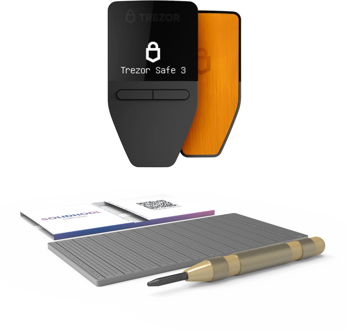 Trezor Safe 3 Bitcoin only + SOLIDHODL