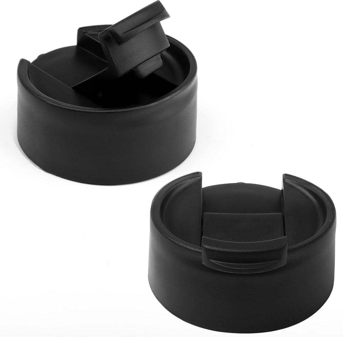 2 stuks waterdichte flesdop, 12/16/18/20/32/40/1,814g, brede opening, 5,8 cm, BPA-vrij, reservedeksel met knoopsluiting, vervangend deksel, brede opening