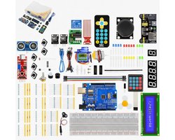 Sminty® Programmeerbord Starter Kit Uno R3 - Elektronica Starterset – 239 Componenten – Inclusief Handleiding & Online Database – Ideaal voor Beginners & Gevorderden