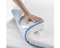 Ella Soft Topper Matras 90x200 cm - 5CM Matras Topdekmatras - Matrastopper Traagschuim - Zachte hardheid