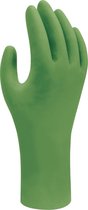 Showa  Wegwerp handschoen -  Bio-nitril - Poeder en Latex vrij- 100 stuks - Maat 2 x XL  - Groen 6110PF