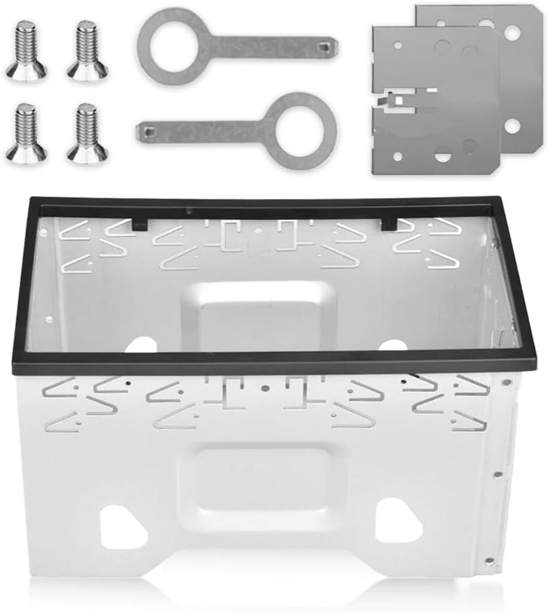 Universele 2DIN Inbouwset voor Auto, Dubbel Metalen Frame voor Radio, GPS en DVD Speler Installatie
