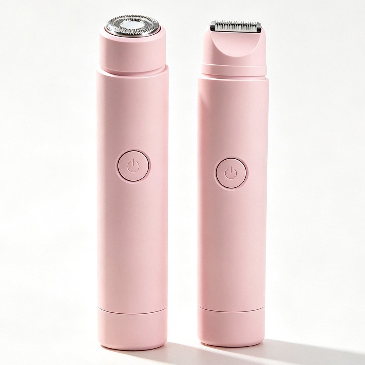 Namajunas-Ladyshave voor Vrouwen-Oplaadbaar-2 in 1 Elektrisch Scheerapparaat-Trimmer voor Intiem-Bikinilijn-Oksels-Benen-Gezichtshaar-Nat & Droog-Ontharingsapparaat-Cordless-Hypoallergeen RVS Mes-Wit