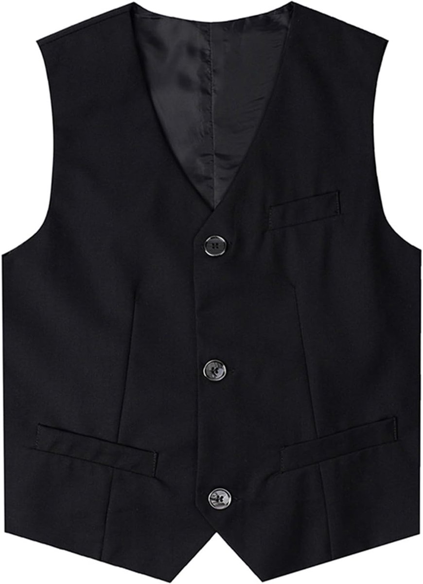 mintgreen Vest voor jongens, klassiek, bruiloft, 7-16 jaar
